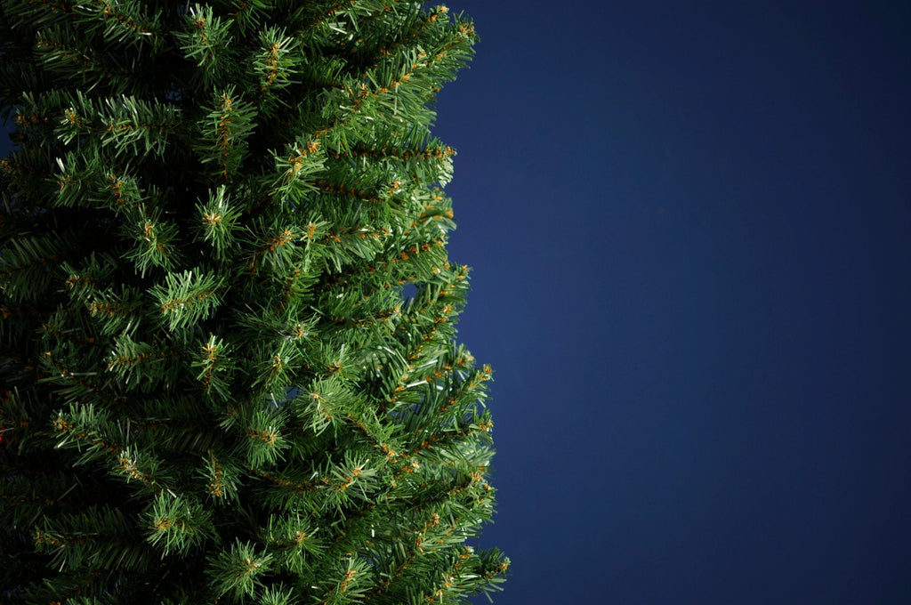 Festive Pre Lit Tree Festive - Glenmore Pine Slim Green - 198cm Christmas Tree