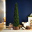 Festive Artificial Trees Pre Lit Festive - Glenmore Pine Slim Green - 228cm Christmas Tree