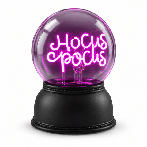 Festive Halloween Lit Globe Festive Halloween 14cm B/O Lit Hocus Pocus Globe
