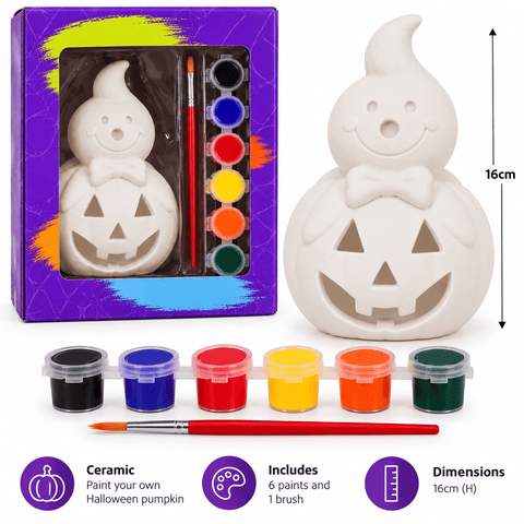 Festive Paint Your Own Festive Halloween Paint Your Own Halloween Pumpkin 16cm
