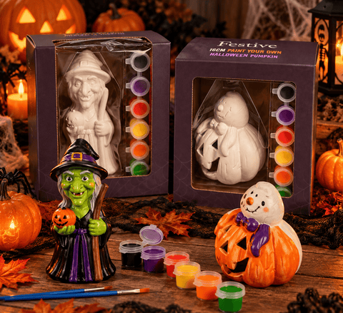 Festive Halloween Paint Your Own Halloween Witch 16cm