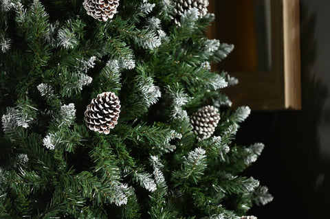 Festive Christmas Trees - Unlit Festive Hertford Pine Christmas Tree - 8ft/240cm