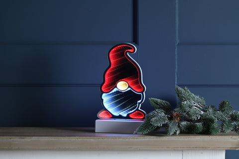 Festive Infinity Lighting Festive Lit Infinity Gonk with Timer B/O