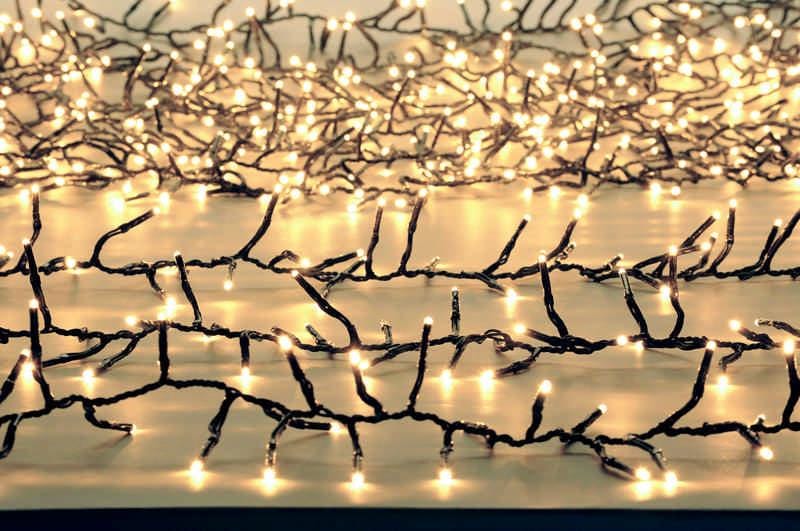 Festive Multi-Function Cluster String Lights Warm White 2000L