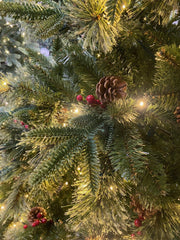 Festive Pre Lit Shadowfall Fir Christmas Tree 180cm/6ft
