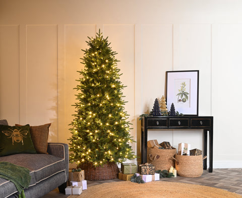 Festive Artificial Trees Festive Pre Lit Starlight Lake Fir Christmas Tree 150cm/5ft