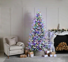 Festive Pre Lit Topeca Pine Christmas Tree 180cm/6ft