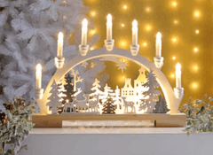 Festive Candle Bridges Festive Reindeer Scene Candle Bridge