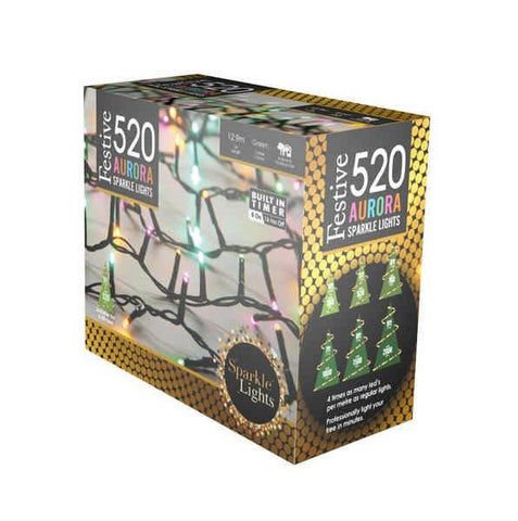 Festive Sparkle String Lights Aurora 520L