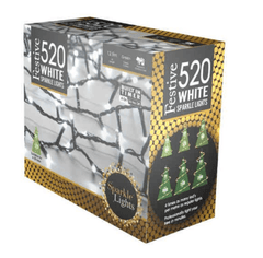 Festive String Lights Christmas Festive Sparkle String Lights Bright White 520L