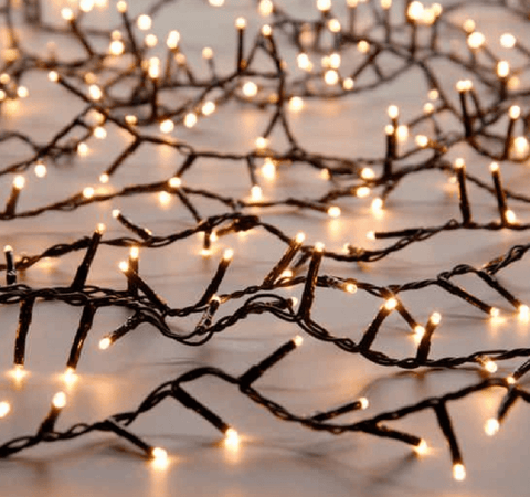 Festive String Lights Christmas Festive Sparkle String Lights Warm White 2000L