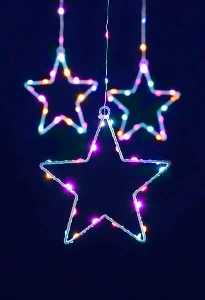 Festive LED Curtain Lights Festive Star Curtain Lights Aurora 120cm x 60cm