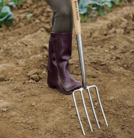 Kent & Stowe Digging Fork Lighter Garden Life Stainless Steel Digging Fork 915mm Length