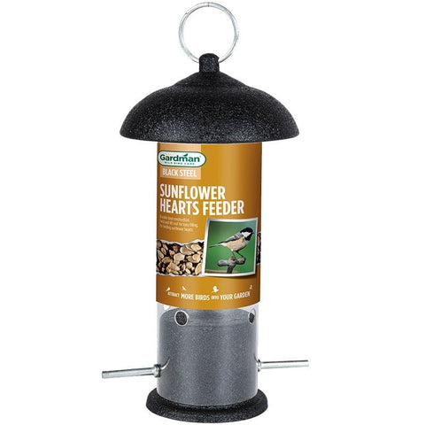 Gardman Sunflower Feeders Gardman Black Steel Sunflower Hearts Feeder