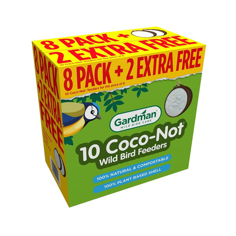 Gardman Suet Coconut Shells Gardman Coco-Not 10 Pack