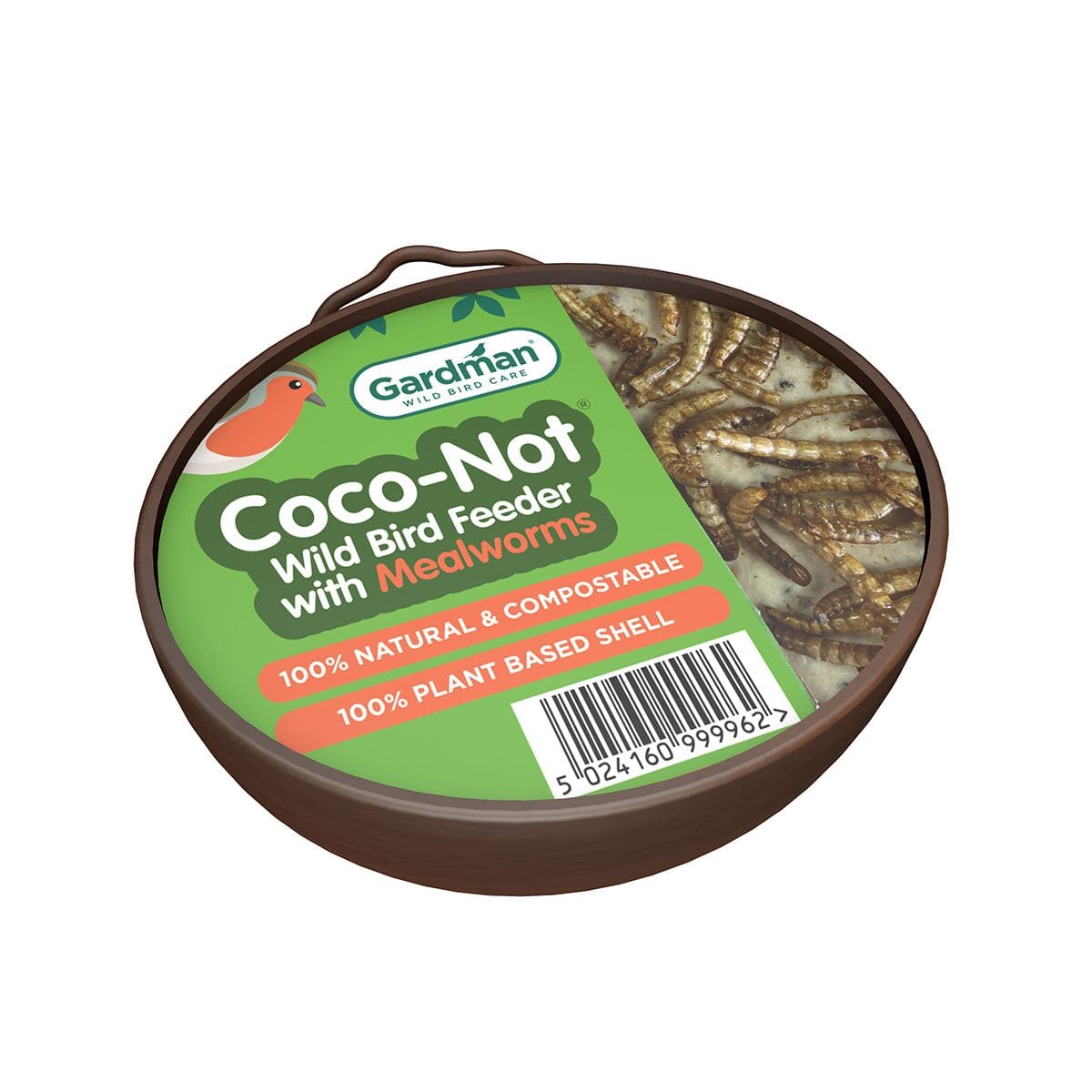 Gardman Suet Coconut Shells Gardman Coco-Not Mealworm