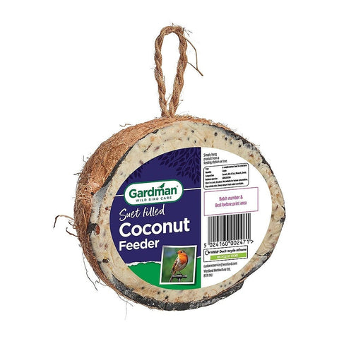 Gardman Suet Coconut Shells Gardman Coconut Feeder Single
