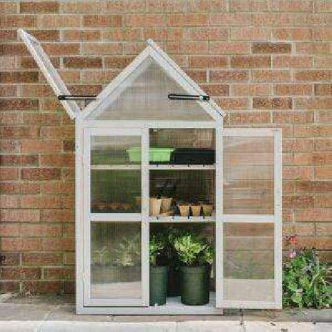 Gardman Grow It Wooden Growhouse Dove Grey