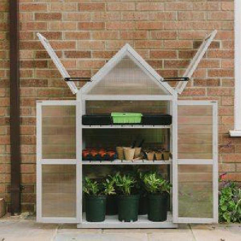 Gardman Grow It Wooden Growhouse Dove Grey