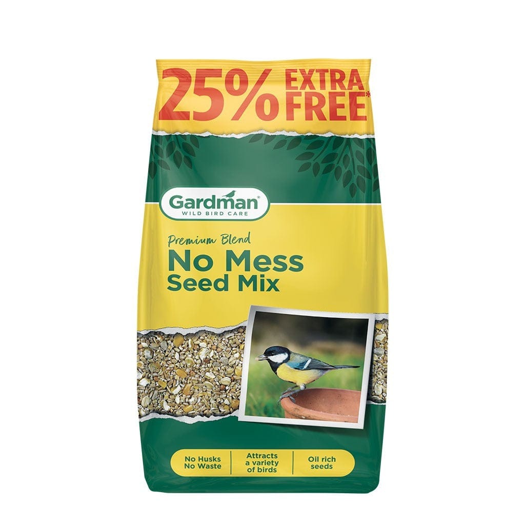 Gardman Bird Seed Mixes Gardman No Mess Seed Mix (1.6kg+ 25% Extra Free)