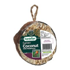 Gardman Suet Coconut Shells Gardman Supreme Coconut Feeder with Mealworms Single