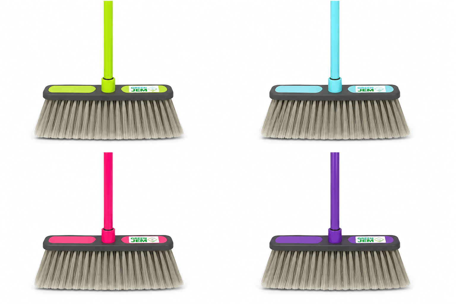Green Jem Brooms Green Jem Household Broom - Various Colours Available