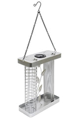 Henry Bell Bird Feeders Henry Bell Solar Twin Bird Feeder - Silver