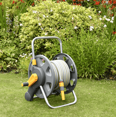 Hozelock Assembled 2 - in - 1 Hose Reel With 25m Hose