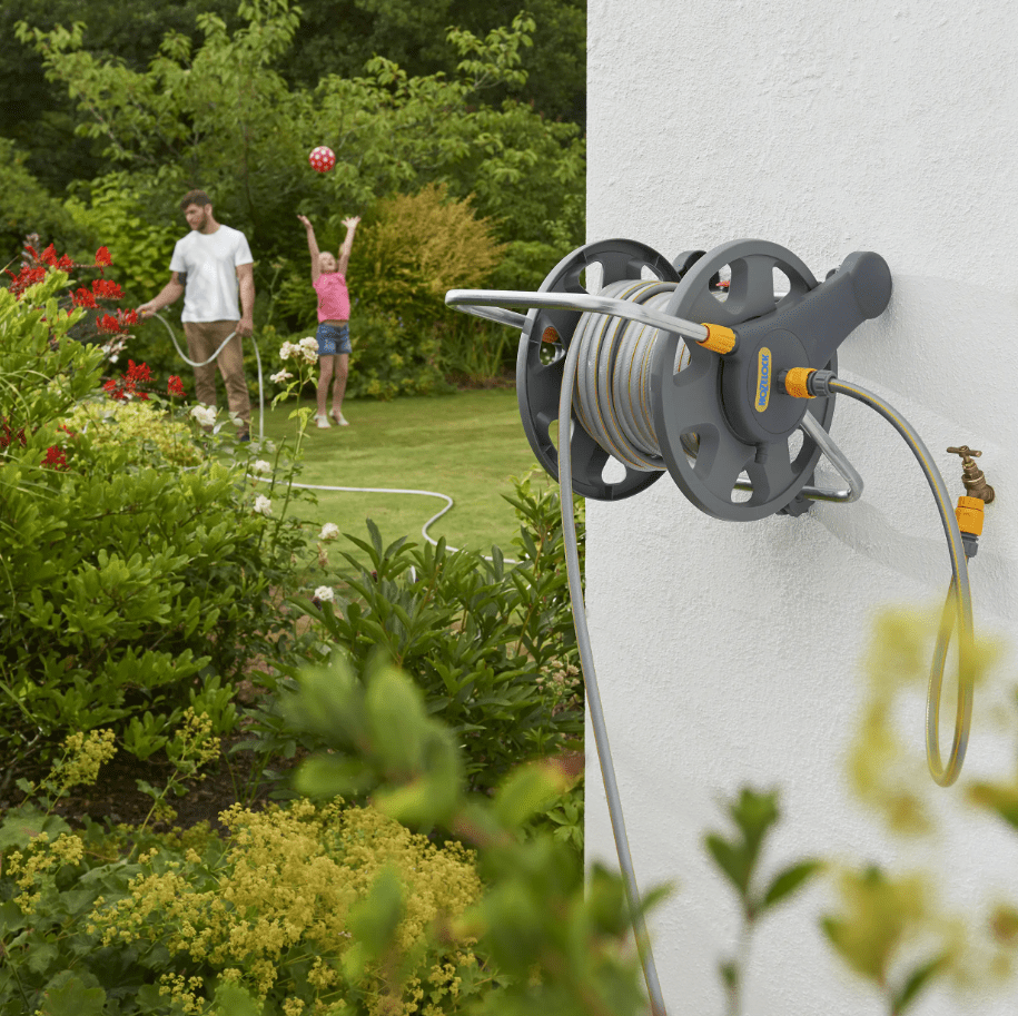 Hozelock Assembled 2 - in - 1 Hose Reel With 25m Hose