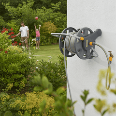 Hozelock Assembled 2 - in - 1 Hose Reel With 25m Hose