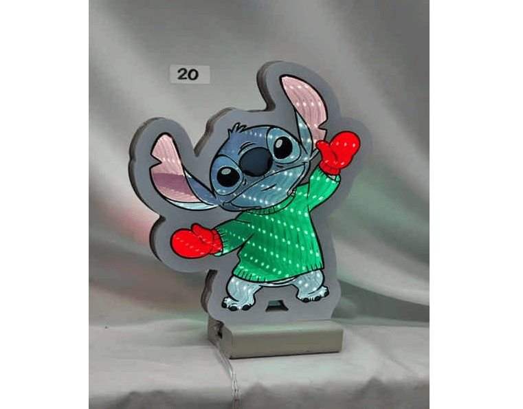 Festive LED light Infinity Dancing Disney Stitch LED Light – 20cm