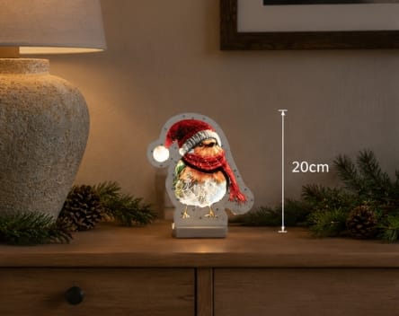Festive Infinity Lighting Infinity Festive Robin LED Light – 20cm