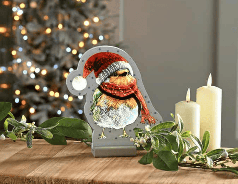 Festive LED light Infinity Festive Robin LED Light – 20cm