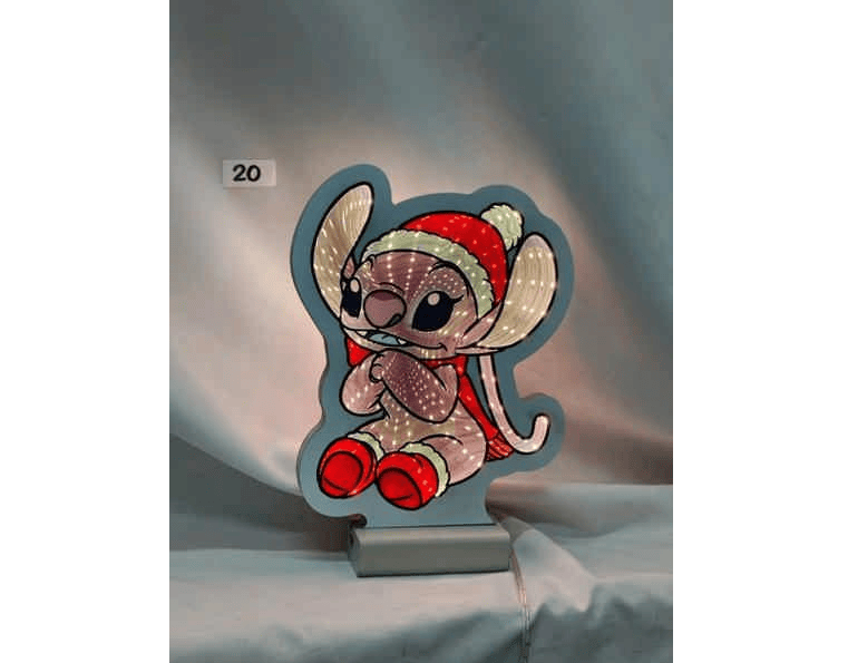 Festive LED light Infinity Pink Angel Disney LED Light – 20cm
