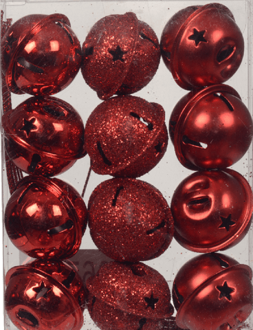 Kaemingk Christmas Decor Kaemingk Christmas Red Iron Bells 12pc