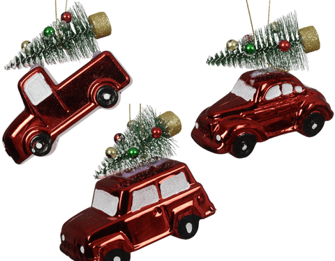 Kaemingk Baubles Kaemingk Christmas Tree Car Bauble