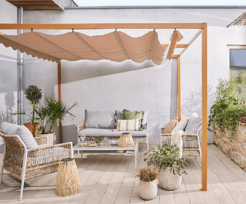 Kaemingk Garden Pergolas Kaemingk Outdoor Pergola Taupe