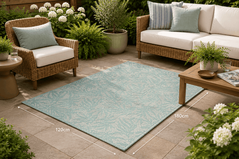 Kaemingk Alfresco Rugs Kaemingk Outdoor Rug Blue/ Mint