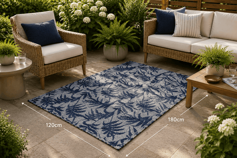 Kaemingk Alfresco Rugs Kaemingk Outdoor Rug Blue/ Mint