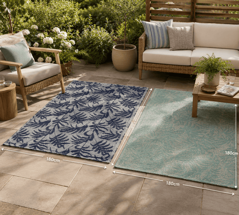 Kaemingk Alfresco Rugs Kaemingk Outdoor Rug Blue/ Mint