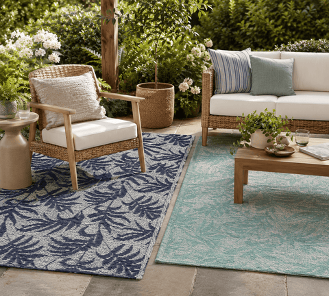 Kaemingk Alfresco Rugs Kaemingk Outdoor Rug Blue/ Mint