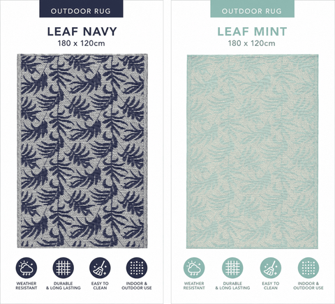 Kaemingk Alfresco Rugs Kaemingk Outdoor Rug Blue/ Mint