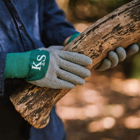 Kent & Stowe Gardening Gloves Kent & Stowe All Round Grip Gloves Green Medium