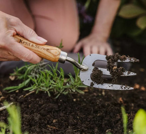Kent & Stowe Hand Tools Kent & Stowe Stainless Steel Hand Fork 31cm Length