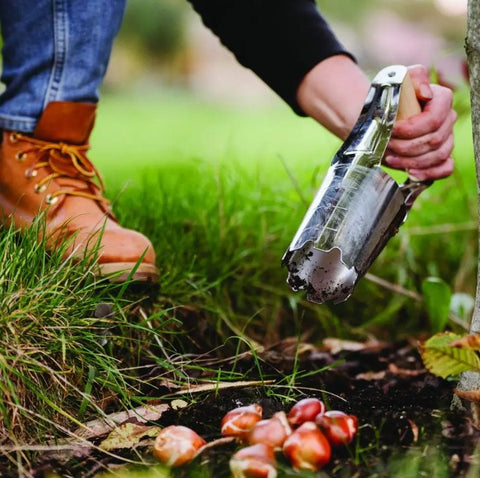 Kent & Stowe bulb planter Kent & Stowe Stainless Steel Large Hand Bulb Planter 32cm Length