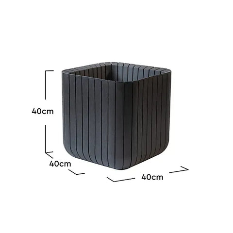Keter Planters & Pots Keter Anthracite Medium Cube Planter