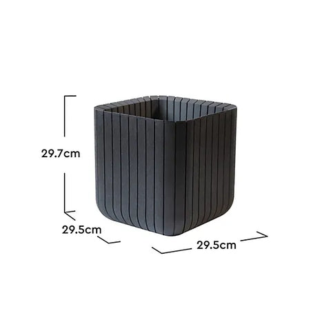 Keter Planters & Pots Keter Anthracite Small Cube Planter