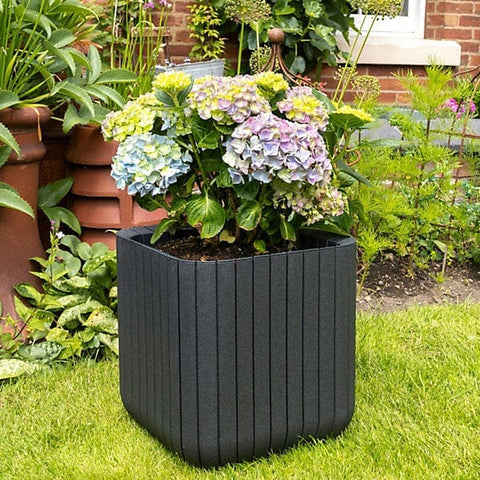 Keter Planters & Pots Keter Anthracite Small Cube Planter