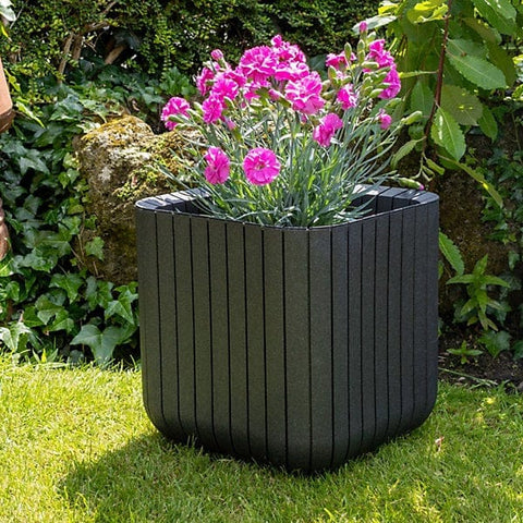 Keter Planters & Pots Keter Anthracite Small Cube Planter