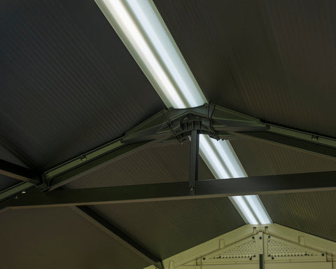 Keter Garden Sheds Keter Factor Outdoor Apex Garden Storage Shed, 8 x 11 feet - Beige